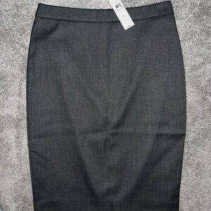 Ann Taylor Charcoal Pencil Skirt